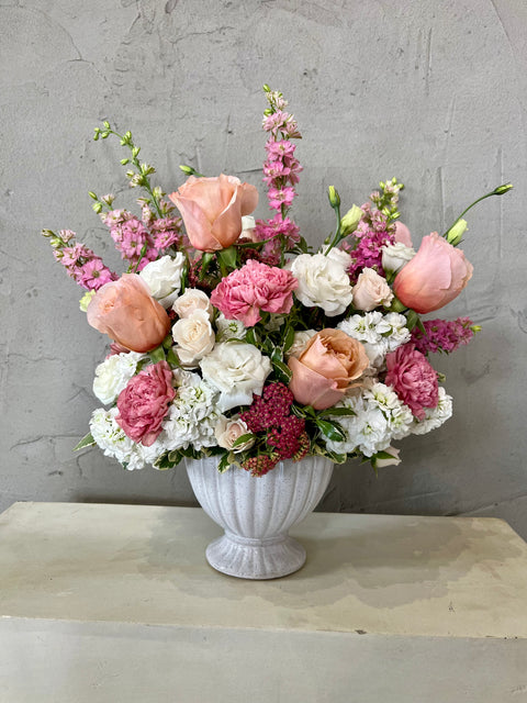 muted vase arrangement